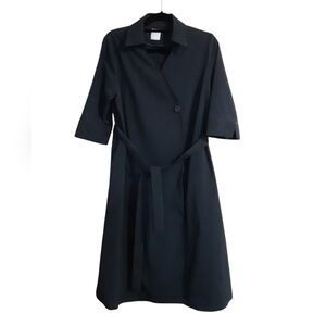 Demian collection formal wrap dress gray women